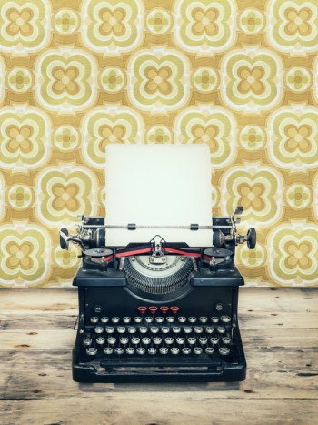 Retro styled image of an old typewriter